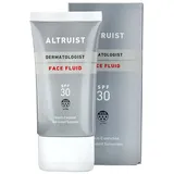 Altruist Dermatologist Sunscreen Fluid SPF30 – Superior 5star UVA protection by Dr Andrew Birnie premium antioxidant face protection, White, Unscented, 50 millilitre