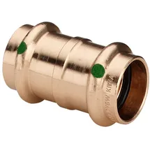 Viega Sanpress Muffe 15 mm, Rotguss oder Siliziumbronze, SC-Contur