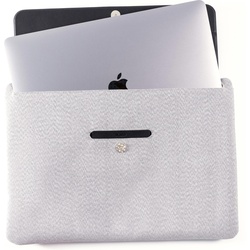 KMP Sleeve Slim MacBook Pro 13“ Black (13″, Apple), Notebooktasche, Grau, Schwarz