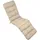 Beautissu Deckchairauflage 200 x 50 x 8 cm Natur 1 St.