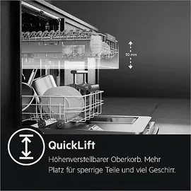 AEG FUS7574APM Geschirrspüler (unterbaufähig, 597 mm breit, 44 dB (A), B)