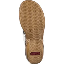 Rieker Damen Sandalen für Damen, weiß, 42 EU