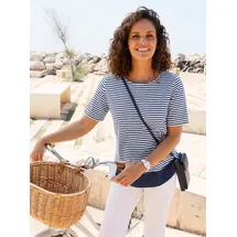 Casual Looks WITT WEIDEN Ringelshirt in marine-ecru-geringelt | Gr.: 52