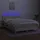 vidaXL Boxspringbett mit Matratze & LED Creme 140x190 cm Stoff