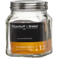 Ritzenhoff & Breker Vio Vorratsglas eckig glatt 900 ml