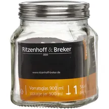 Ritzenhoff & Breker Vio Vorratsglas eckig glatt 900 ml