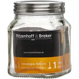 Ritzenhoff & Breker Vio Vorratsglas eckig glatt 900 ml
