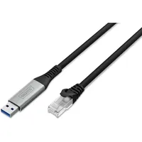 Digitus USB-A auf RJ45 Adapter 15 m Schwarz