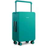 TUPLUS Koffer Trolley ABS Rollkoffer mit 4 Rollen Reisekoffer Handgepäck Hartschalenkoffer mit TSA Schloss, Saldo Serie (Grün, M (66,5cm - 62L))