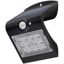 goobay Solar LED-Wandleuchte mit Bewegungsmelder, 1,5 W, schwarz