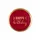 Giftcompany Gift Company Glasteller Love Plates Happy Birthday M, rund, Dekoteller, Schale, Glas, Pink, 13 cm, 1061604013