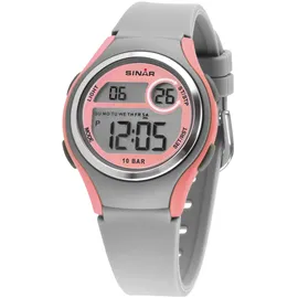 Sinar XE-64-9 40 mm Silikongehäuse Grau Silikonarmband Rosa