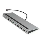 Value Dockingstation (USB-C, 8 Ports), Dockingstation + USB Hub, Grau