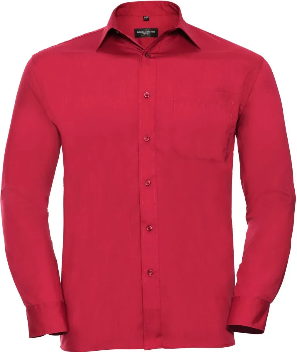 Russell Herren Popeline Hemd langarm R-934M-0 classic red M (39/40)