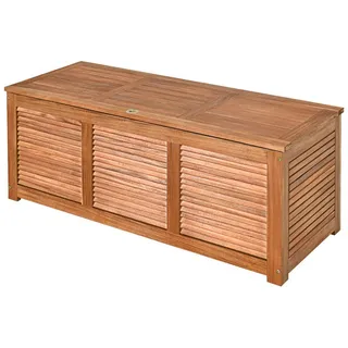 Costway Gartenbox Akazienholz Massiv Gartenbank Auflagenbox
