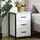 Relaxdays Nachtschrank 3 Schubladen 40 x 40 x 60 cm Weiß/Schwarz