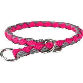 Trixie Cavo Zug-Stop-Halsband Fuchsia/Grau M–L