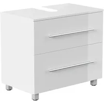 Posseik Unterbau auf Standfüßen Mondial 70 weiß Hochglanz