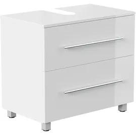 Posseik Unterbau auf Standfüßen Mondial 70 weiß Hochglanz