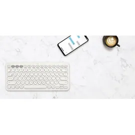 Logitech K380 DE grauweiß