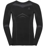 Odlo Thermounterwäsche Herren Fundamentals Performance Warm I Funktionsshirt Langarm I Warme Skiunterwäsche Langarm Funktionsshirt mit Rundhals I Herren