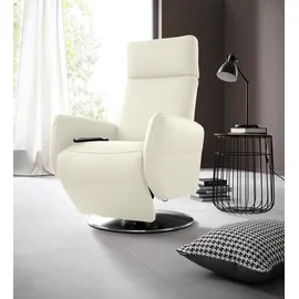 sit&more Relaxsessel Kobra Kunstleder 71 x 112 x 82 cm Beige mit Motor und Aufstehhilfe