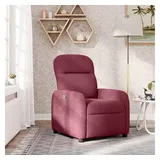 vidaXL Relaxsessel Weinrot Stoff 88 x 95 x 0 cm Rot mit Liegeposition