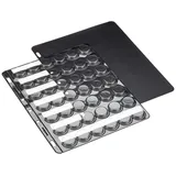 Leuchtturm Kunstoffhüllen COMPART, für 42 Kronkorken / Champagnerdeckel (5er Pack)