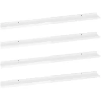 vidaXL Wandregal 100 x 9 x 3 cm Hochglanz-Weiß