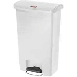 Rubbermaid Frontaler Treteimer Large Weiß 50L Slim Jim Step On
