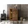 Massivmoebel24 Highboard 100 x 150 x 40 cm Natur lackiert / Transparent
