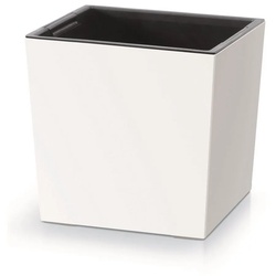 Prosperplast Blumentopf, 2in1 Blumentopf mit Innenkübel Urbi Square Low weiß