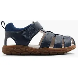 Leder Sandale IAN, Weite M - Herren - blau