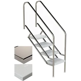 Ideal Edelstahl Treppe Modell 08.1 179,9 cm Edelstahl/ABS