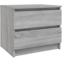 vidaXL Nachtschrank Grau Sonoma 50 x 39 x 43,5 cm Holzwerkstoff