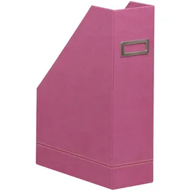 Rhodia 194551C - Stehsammler 10x25x31 cm, elegant aus Kunstleder, ideal für Zeitungen und Unterlagen, 1 Stück, Fuchsia