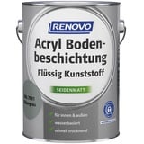 RENOVO Bodenbeschichtung/Flüssigkunststoff seidenmatt, silbergrau RAL 7001