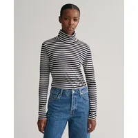 GANT Geripptes Langarm-Rollkragenshirt mit Streifen - Blau - XXL