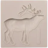 DUBENS Deer Silikon Form, Rentier Silikon Form Fondant Schokolade Candy Polymer Weihnachten Hirsch Cupcake Topper Zucker Kuchen Dekorationen