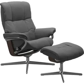 Stressless Mayfair mit Cross Base Leder 83 x 102 x 74 cm grey batick