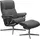 Stressless Mayfair mit Cross Base Leder 83 x 102 x 74 cm grey batick