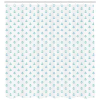 ABAKUHAUS Duschvorhang Anker 175 x 200 cm blau