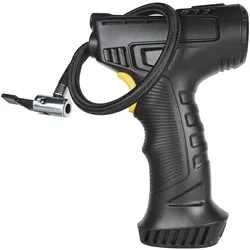 SachsenRAD Mobiler Luftkompressor Pump Shot, Luftpumpe für Auto, Fahrrad ,Motorrad, Ball