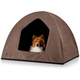 Knuffelwuff Hundehöhle Yucatan passend für Hundebetten und Hundematten - XL 105 x 85 x 80cm - braun