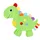 Toi-Toys LITTLE STARS Dino Schmusetuch 0 cm Grün