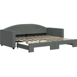 vidaXL Tagesbett 90 x 190 cm Dunkelgrau
