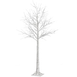BONETTI LED Baum »Weihnachtsdeko«, 120 flammig-flammig, Beleuchteter Deko-Baum in Birkenoptik, Höhe ca. 120 cm, weiß