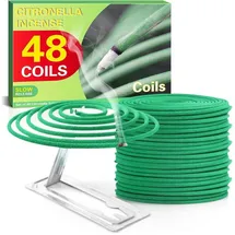 luxuskollektion Räucherspirale Citronella 48 Halter 4 Std Garten Grün