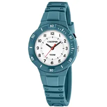Calypso K5886/1 Quarzuhr 10 mm Aluminiumgehäuse Petrol Sportarmband Blau/Weiß onesize