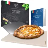 CLP Pizzastein-Set Pizzastein+Schieber